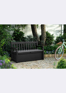 Keter Eden 265L Storage Bench Grey