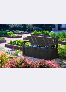 Keter Eden 265L Storage Bench Grey