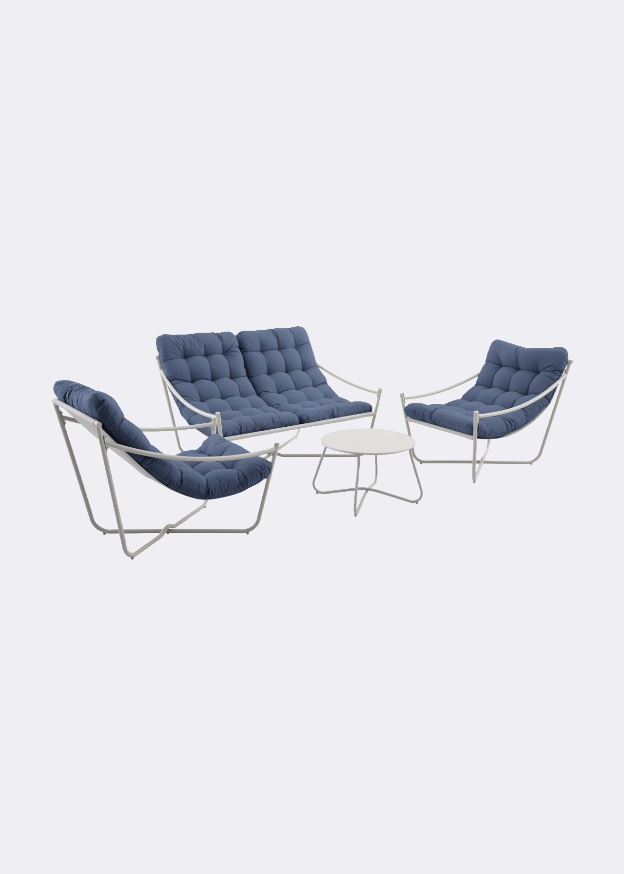Samba Steel Lounge Set Navy