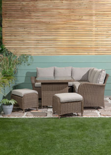 Alps Mocha Compact Modular Outdoor Sofa Set