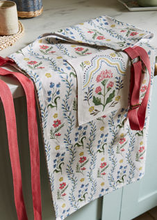 Boho Floral Cotton Apron