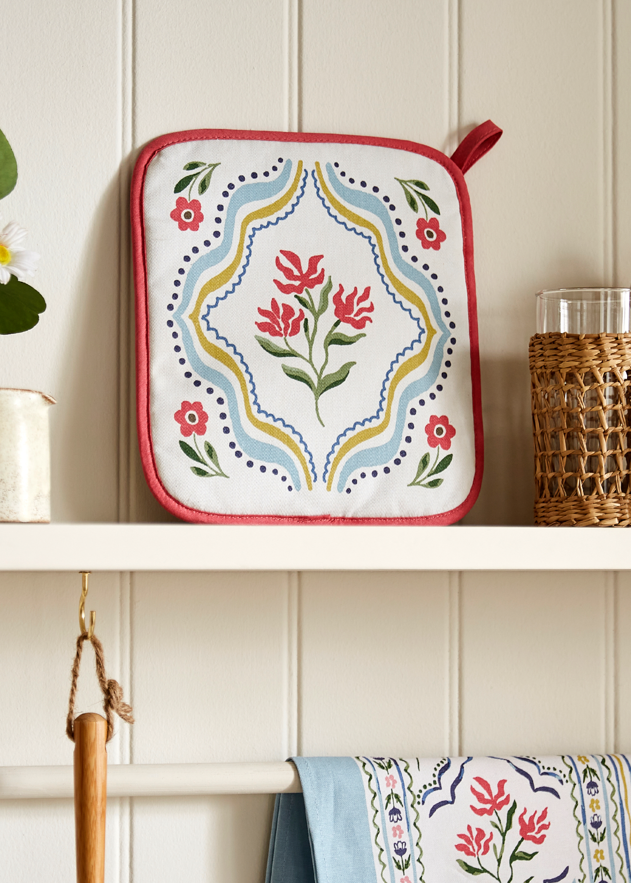 Boho Floral Pot Mitt