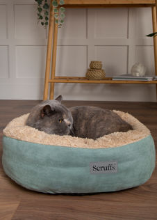 Scruffs Cosy Cat Bed Sage Green
