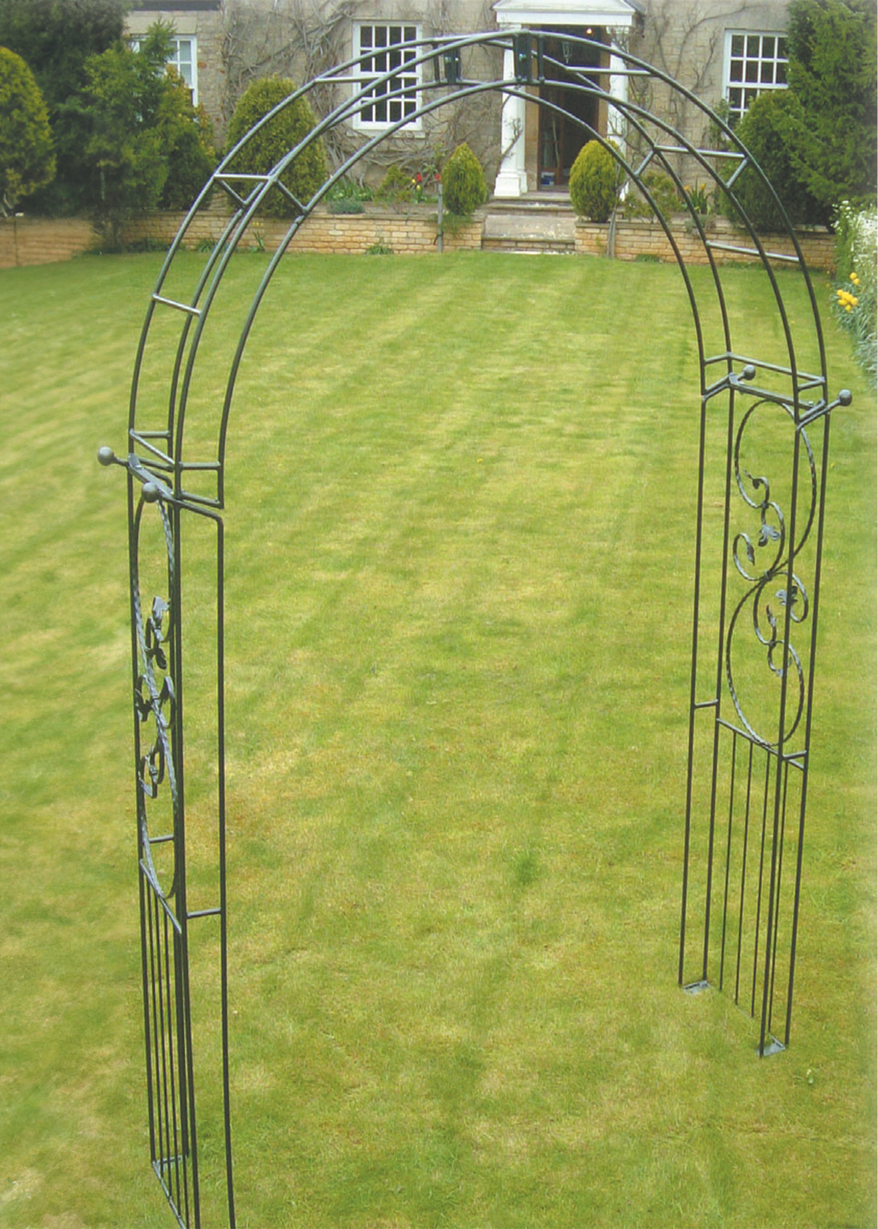 Imperial traditional garden arch with ground spikes