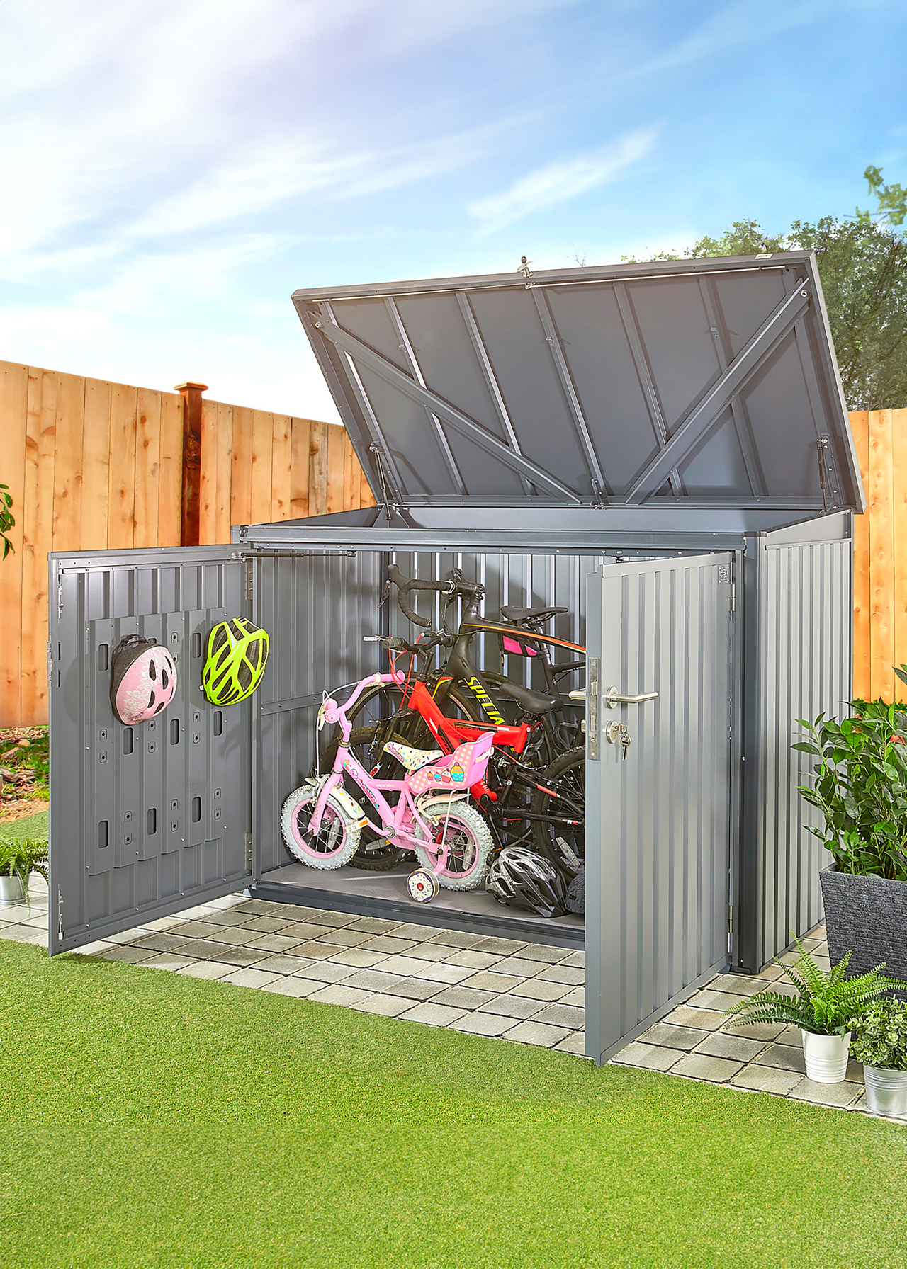 Bromley Horizontal Storage 1.95 x 1.02 x 1.36m Grey