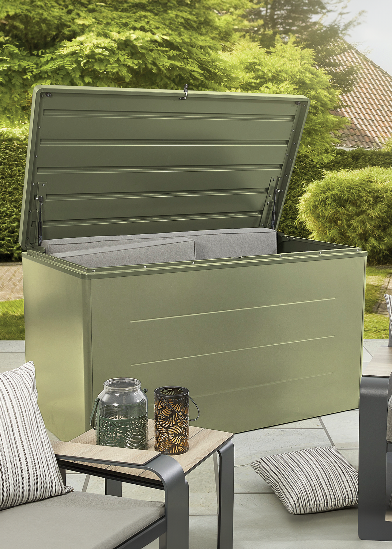 Farley Deck Storage Box 1200L Green