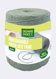 Biodegradable Green Jute Twine (260m/spool)