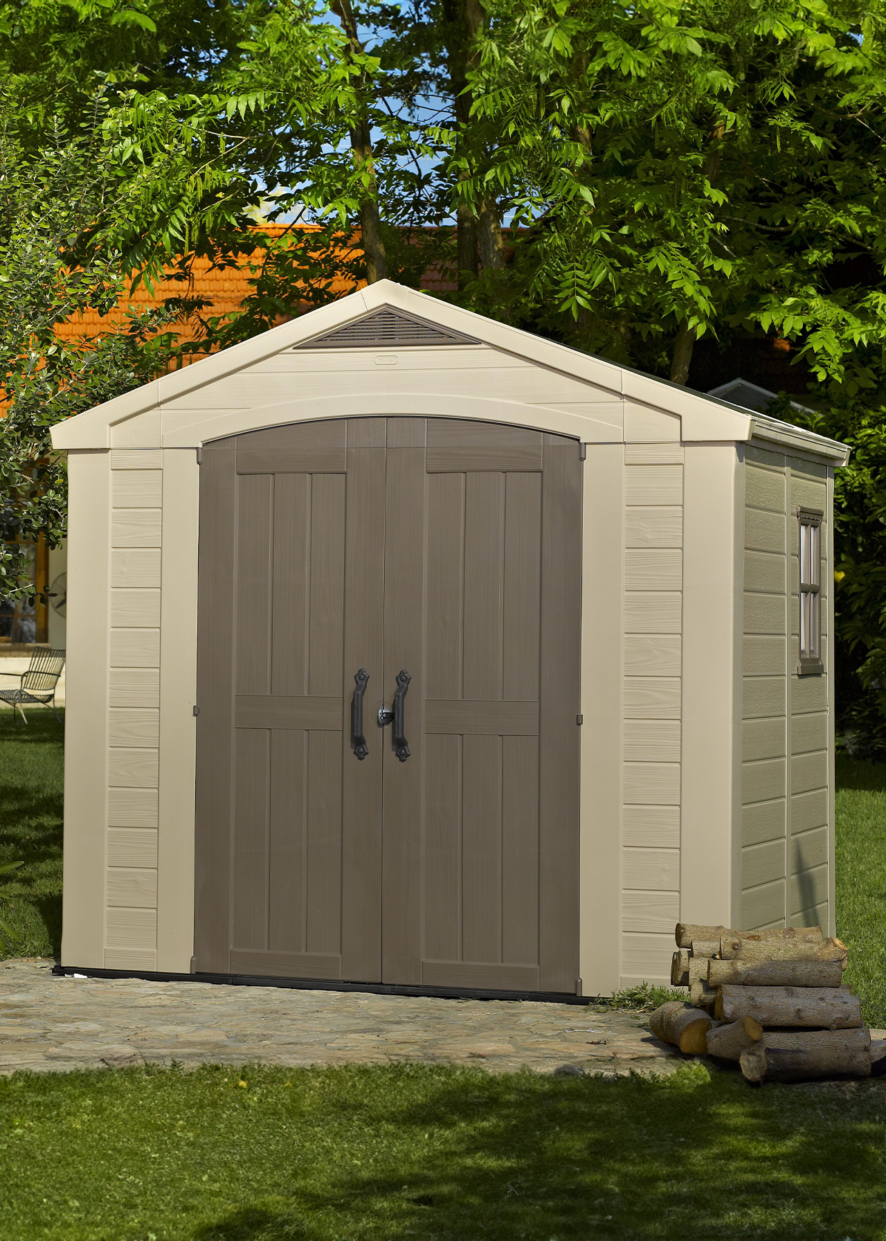 Keter Factor 8x6 Resin Garden Shed with Double Doors