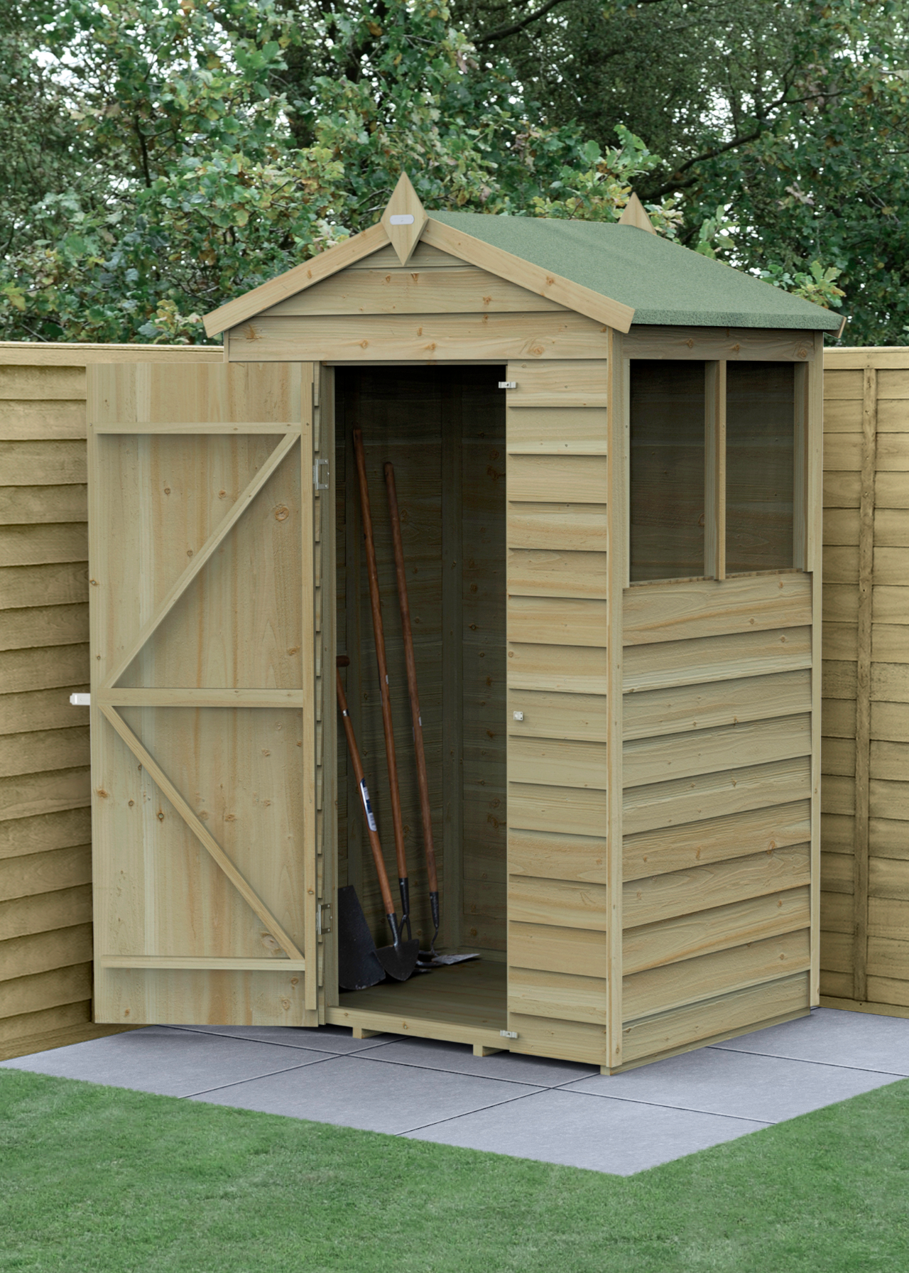 4LIFE Apex Shed 4x3 with Single Door & 2 Windows
