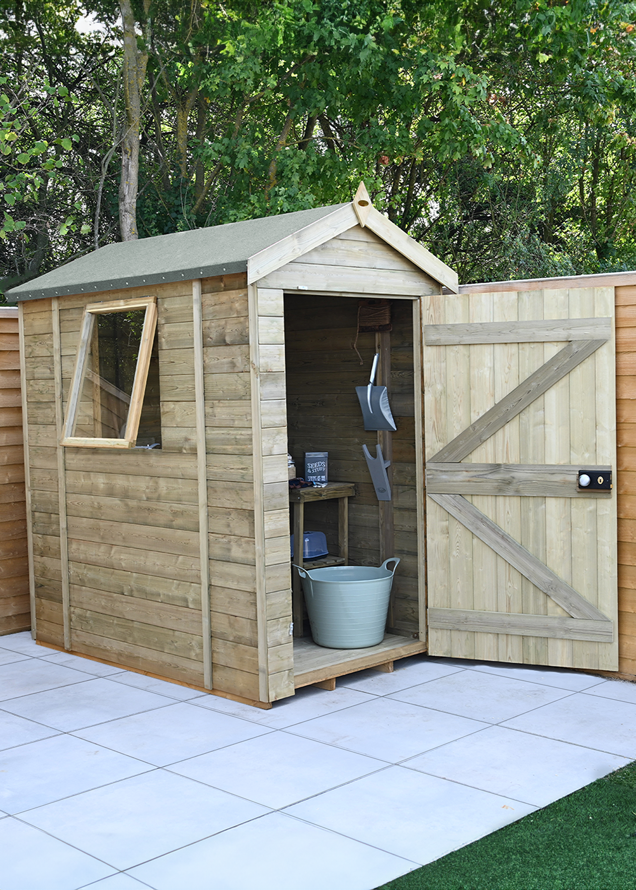 Timberdale 6x4 Apex Shed With 1 Window