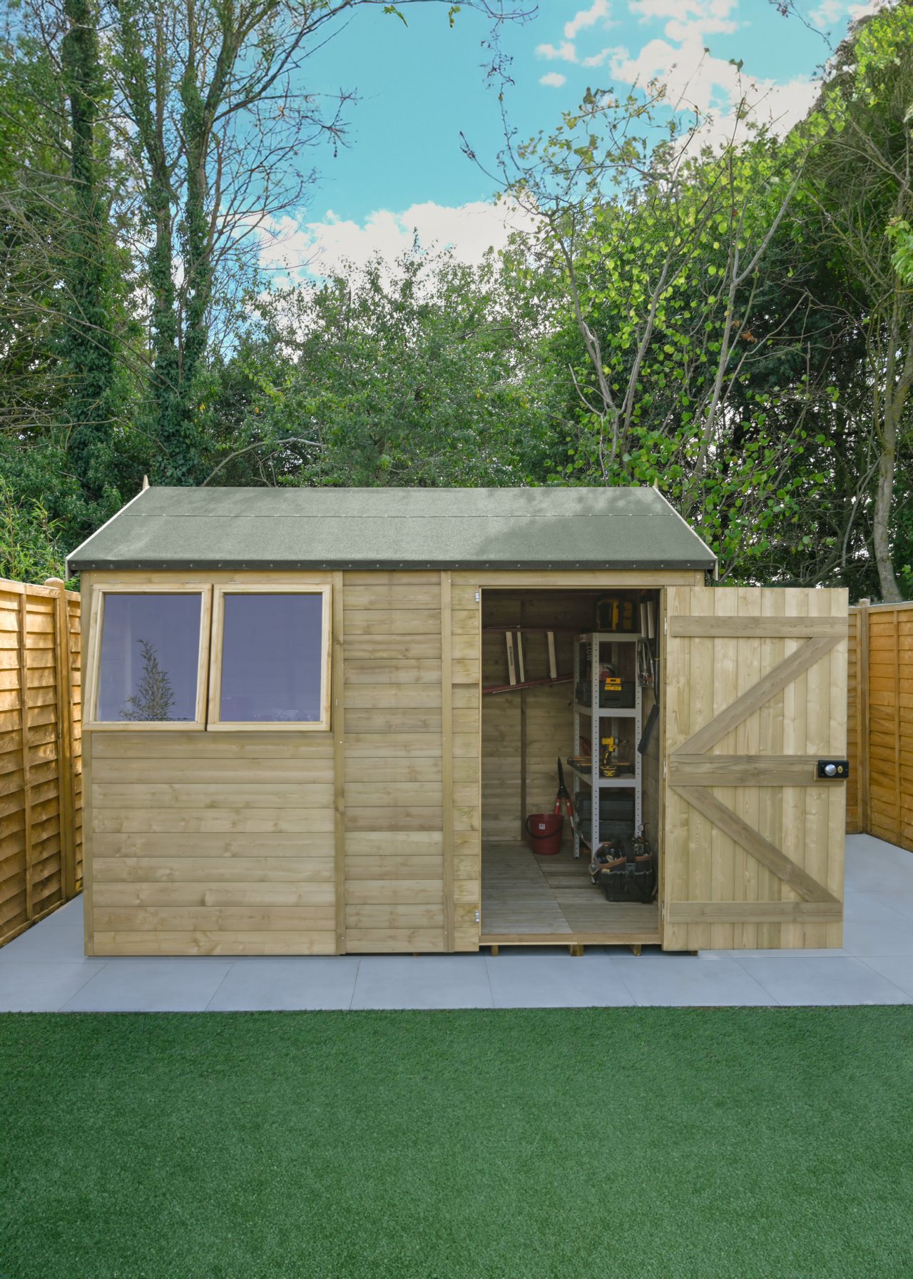 Timberdale 10x6 Reverse Apex Shed With 2 Windows