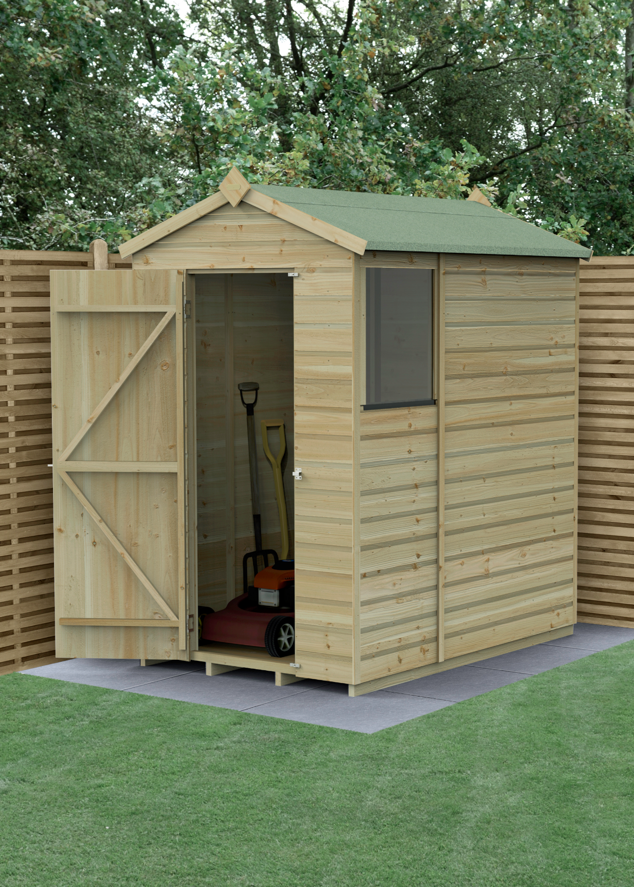 Beckwood 4x6 Apex Shed With 1 Window