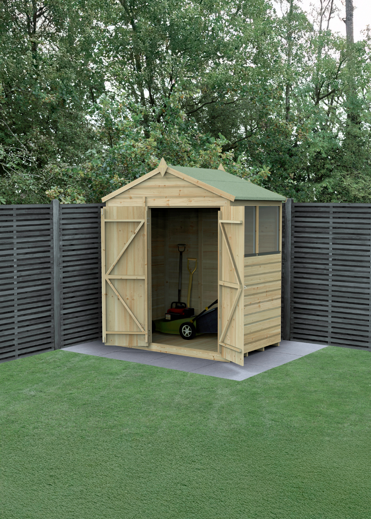 Beckwood 6x4 Apex Shed With 2 Windows