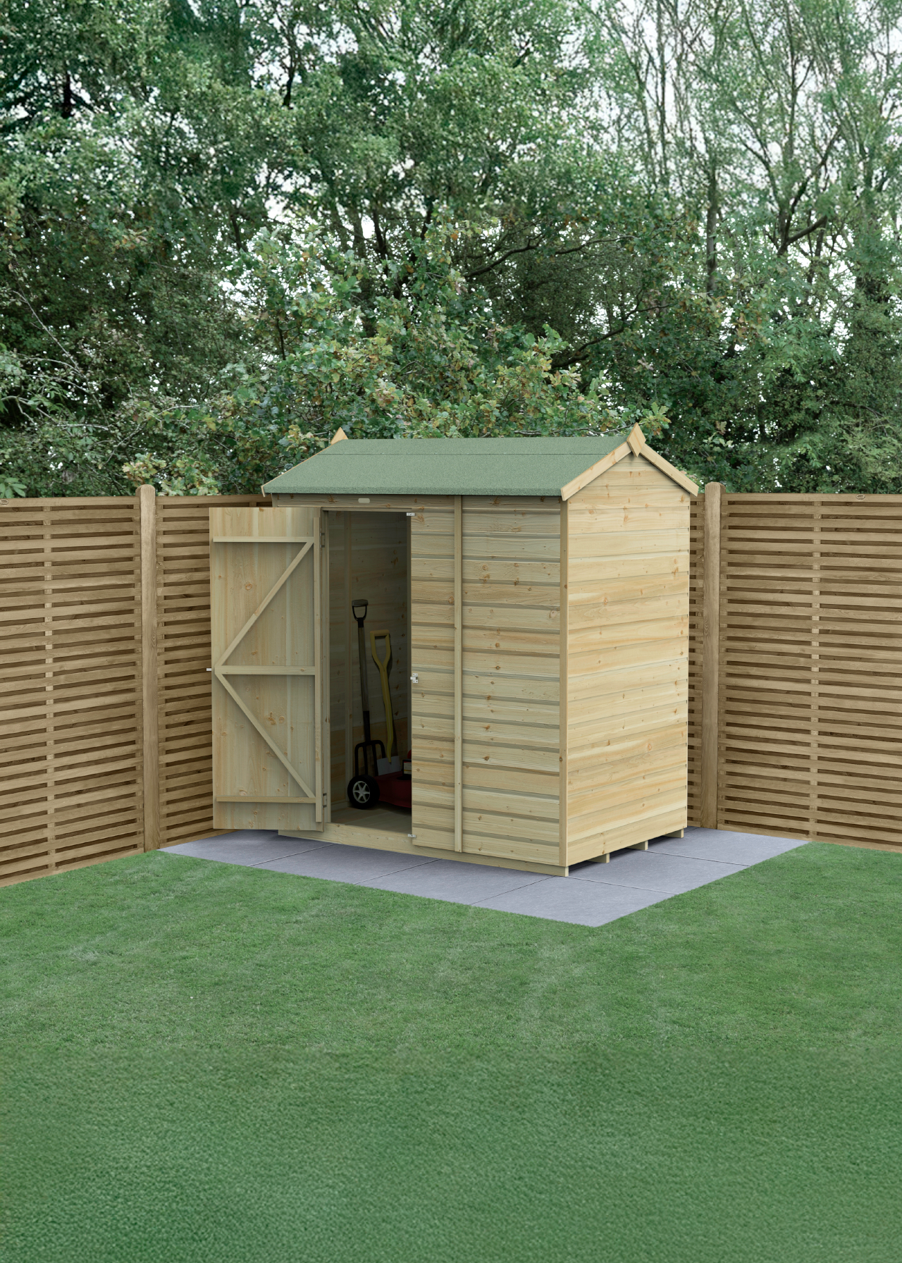 Beckwood 6x4 Reverse Apex Shed (Installed)
