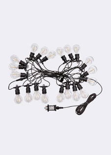Set of 20 Décor Festoon Warm White String Lights