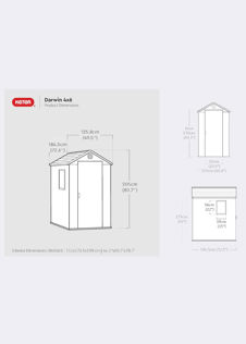 Darwin 4x6 Resin Garden Shed