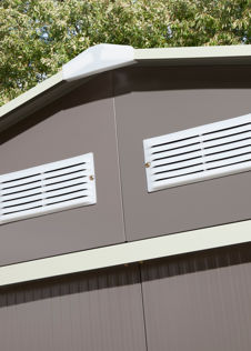 Trentvale 8x6 Metal Apex Shed Light Grey
