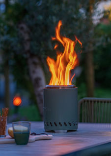 RedFire Volcano Pellet Tabletop Fire Pit Small Olive Green