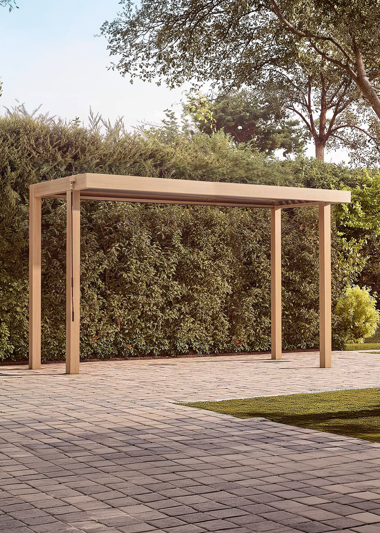 Sanctuary Oak 4 x 1.5m Pergola Extension (Installed)
