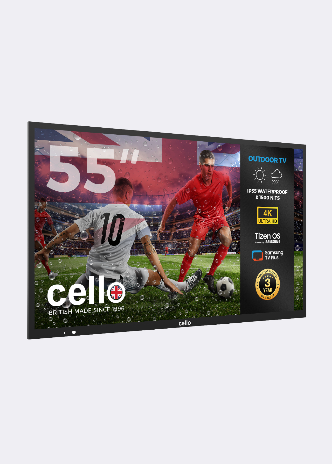 Cello 55" Premium Outdoor 4K UHD Samsung Tizen Smart TV