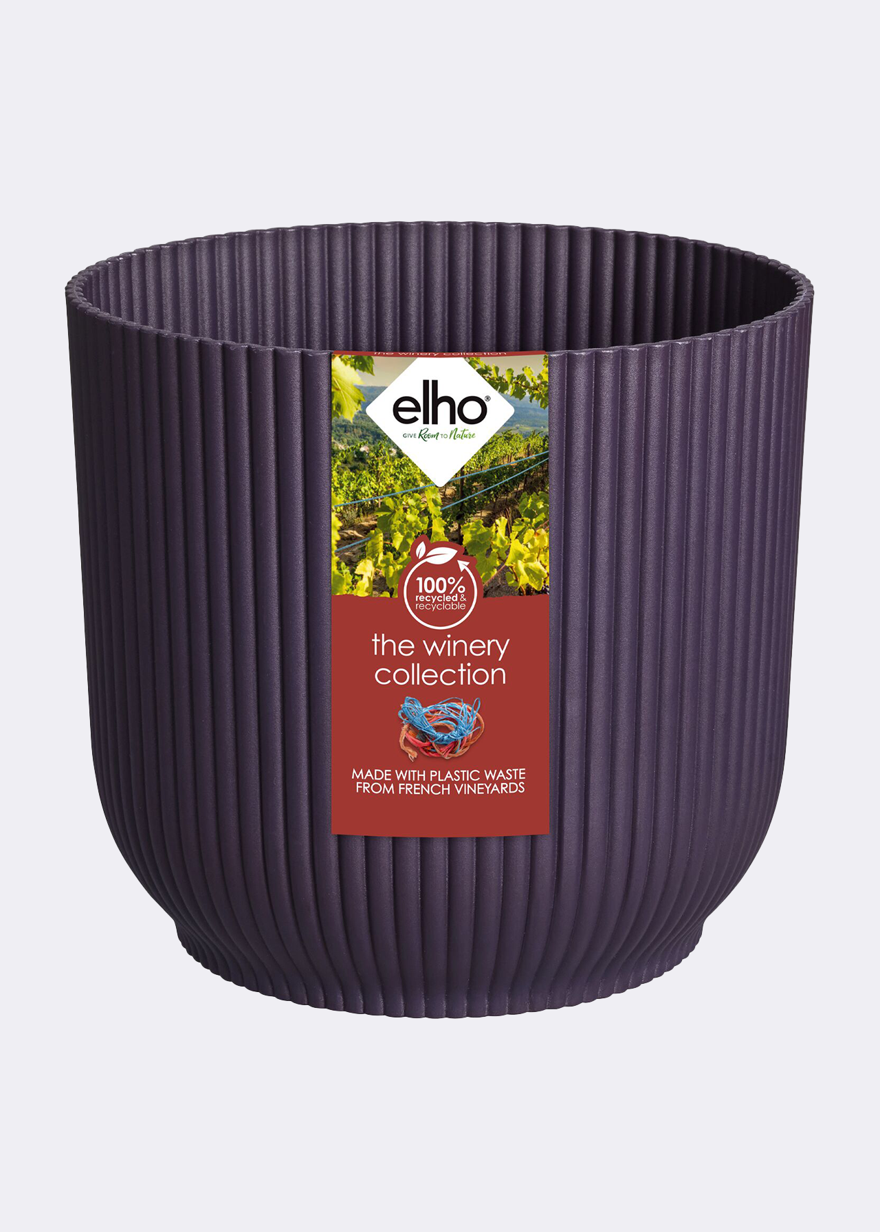The Winery Collection Deep Purple 18cm Plant Pot