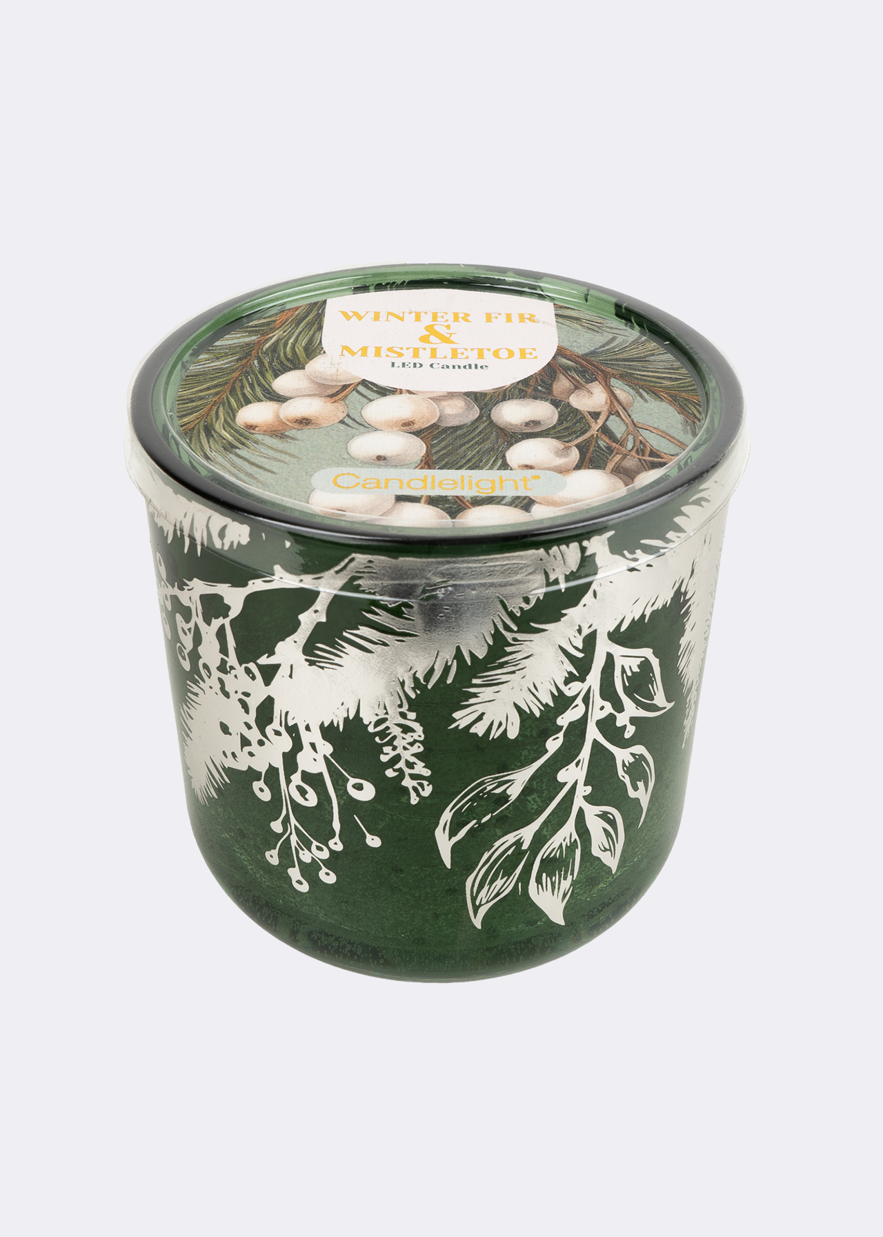Fir & Mistletoe LED Candle