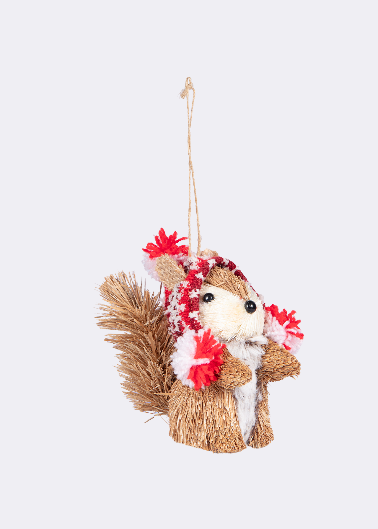 Squirrel with Hat Hanging Decoration 11cm