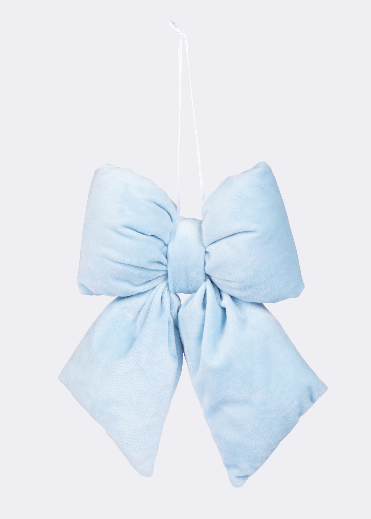 Blue Velvet Ribbon Hanging Decoration 25cm