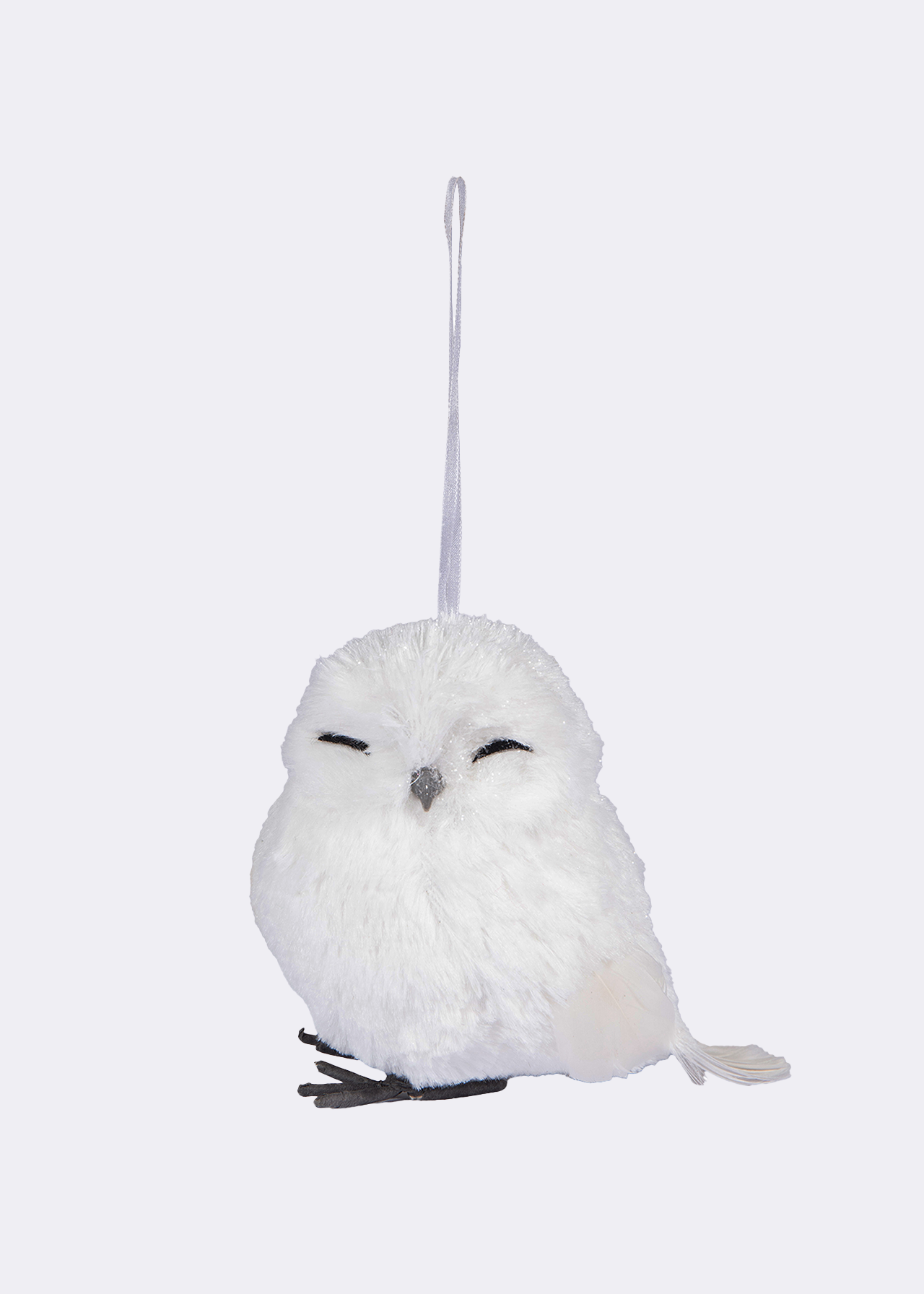 Snowy Owl Hanging Decoration 8cm