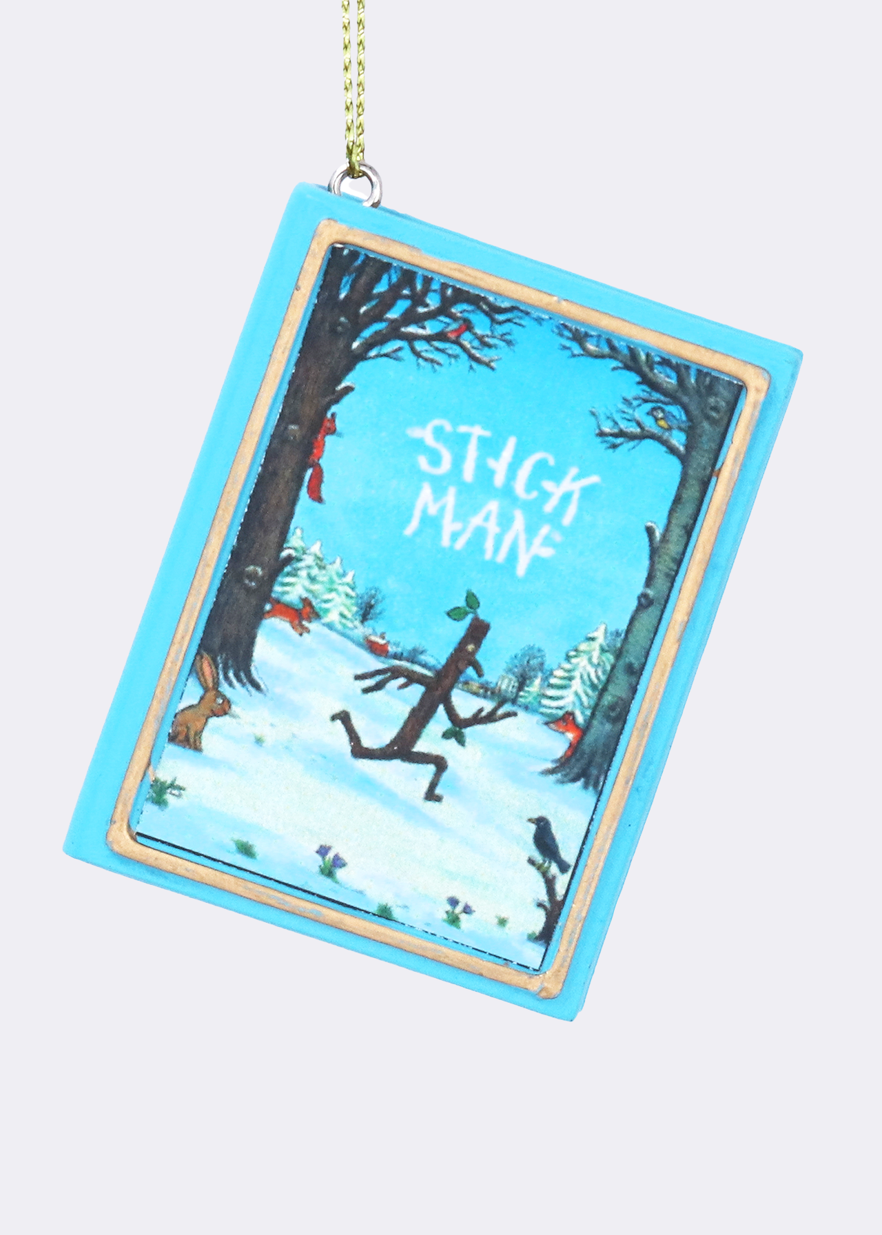 Stick Man Resin Book Decoration