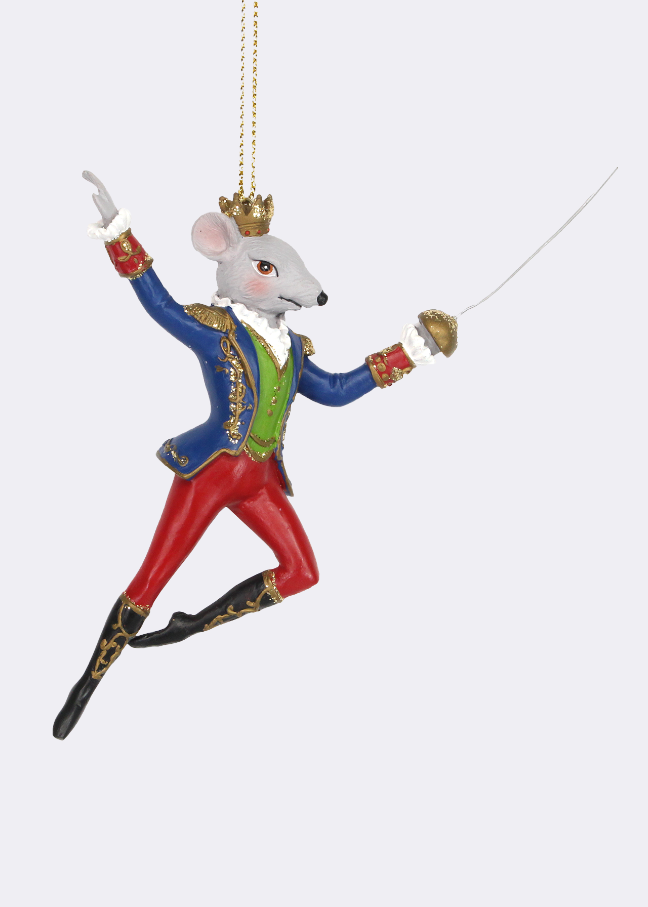 Nutcracker King Rat Resin Decoration