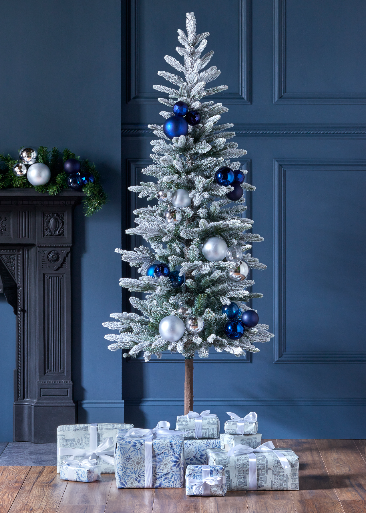 6ft Alpbach Flocked Fir Artificial Christmas Tree