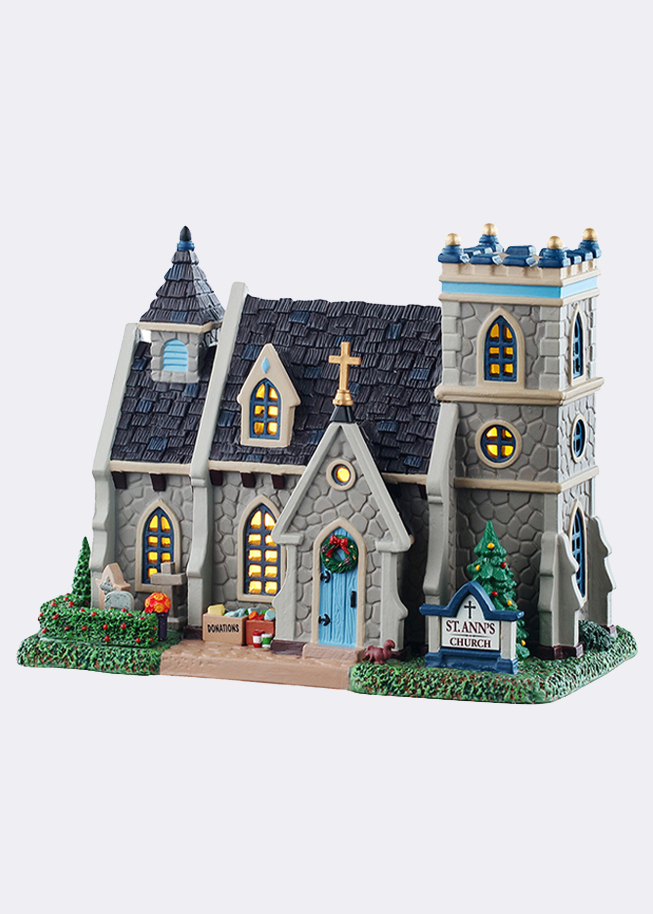 Lemax St. Ann's Church Light-Up Model
