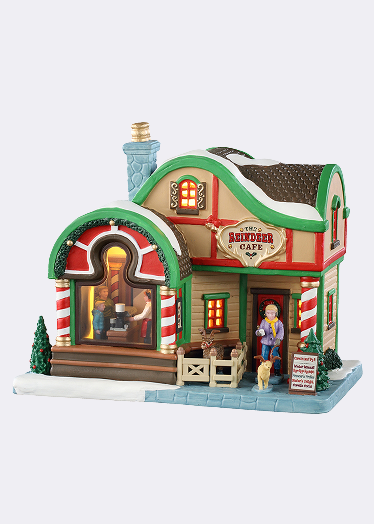 Lemax The Reindeer Café Light-Up Model