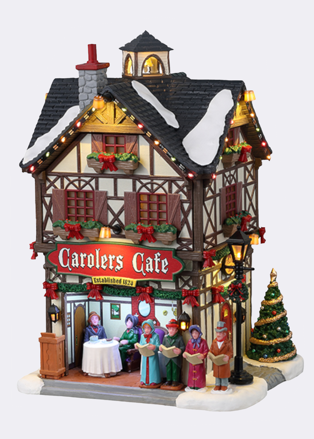 Lemax Carolers Cafe Light-Up Model
