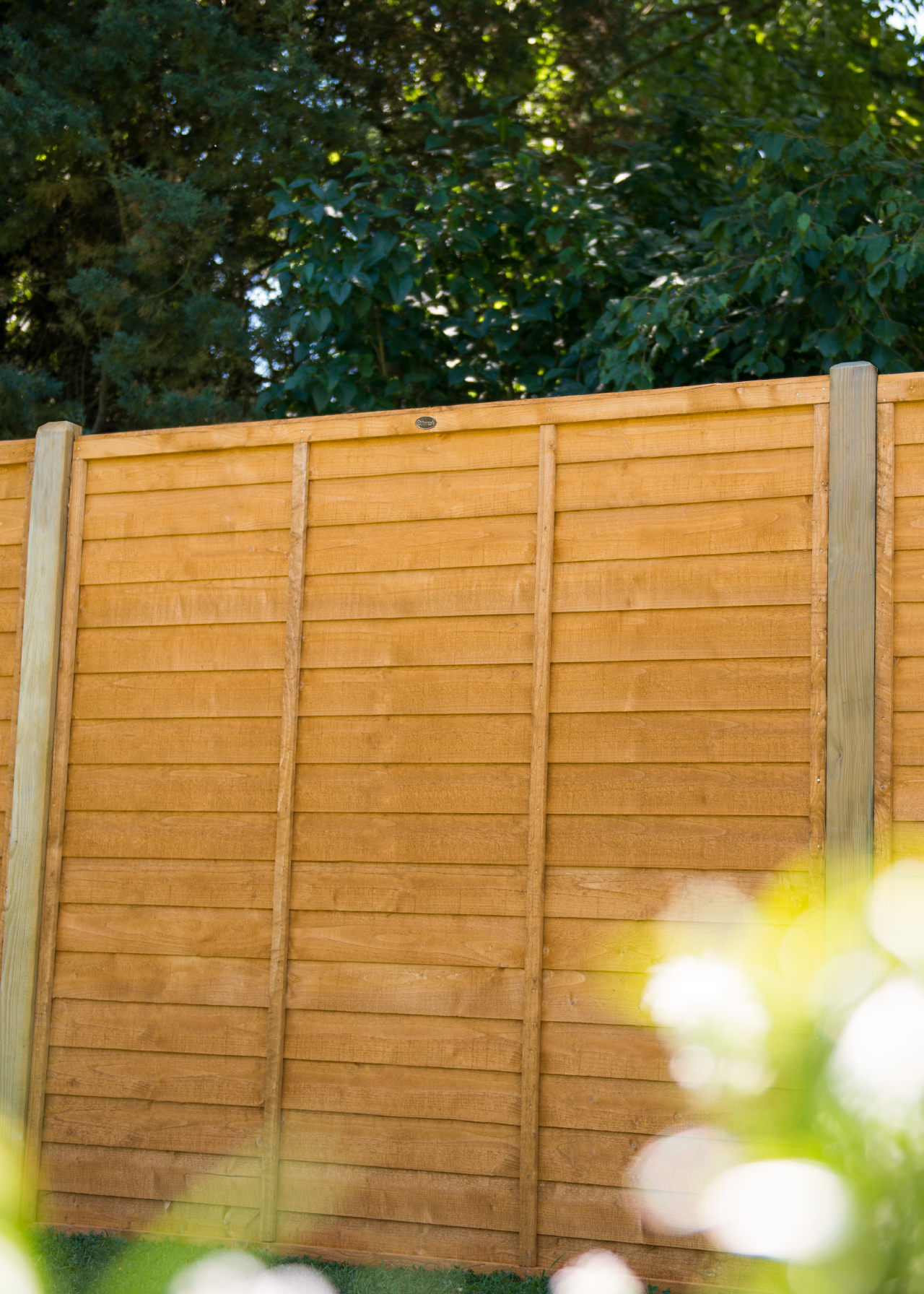 6ftx5ft Dipped Treated Trade Lap Fence Panel 4 Pack