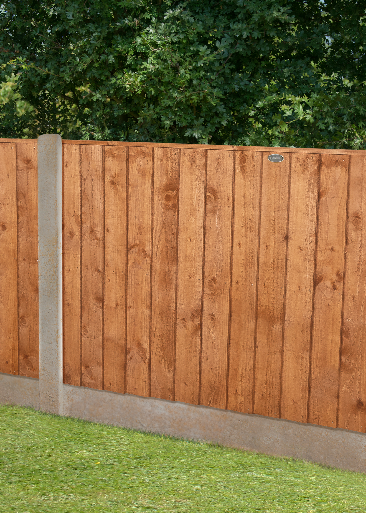 6ftx4ft Dipped Treated Closeboard Fence Panel 5 Pack