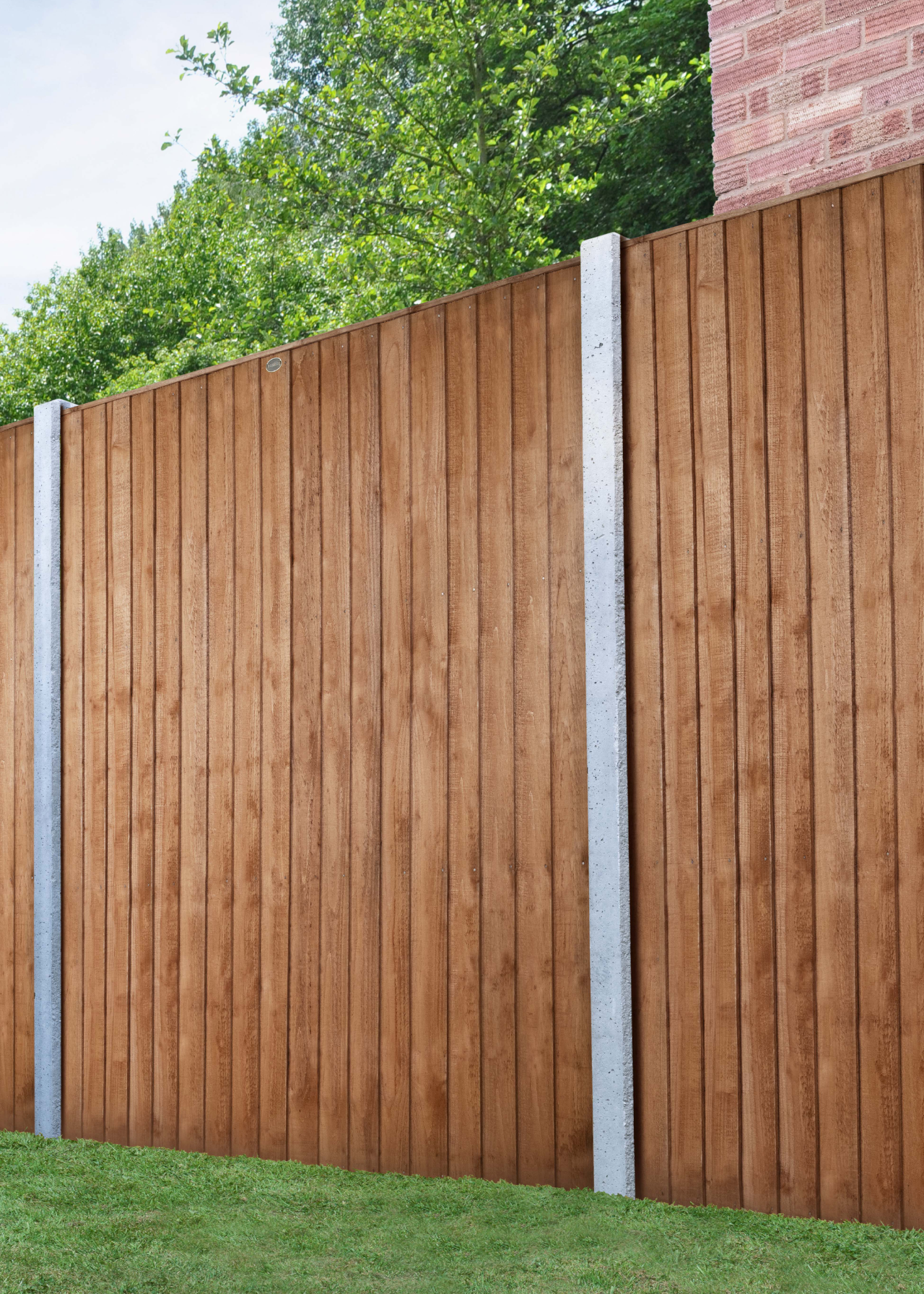6ftx6ft Dipped Treated Closeboard Fence Panel 3 Pack