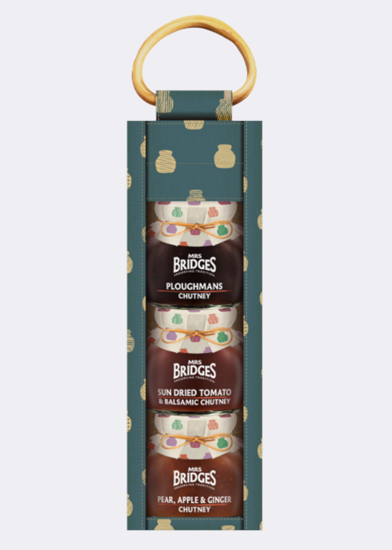 Mrs Bridges Triple Chutney Collection Gift Set