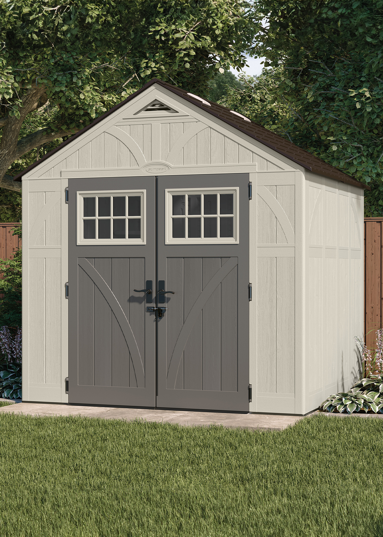 Suncast Tremont 8x7 Plastic Garden Shed