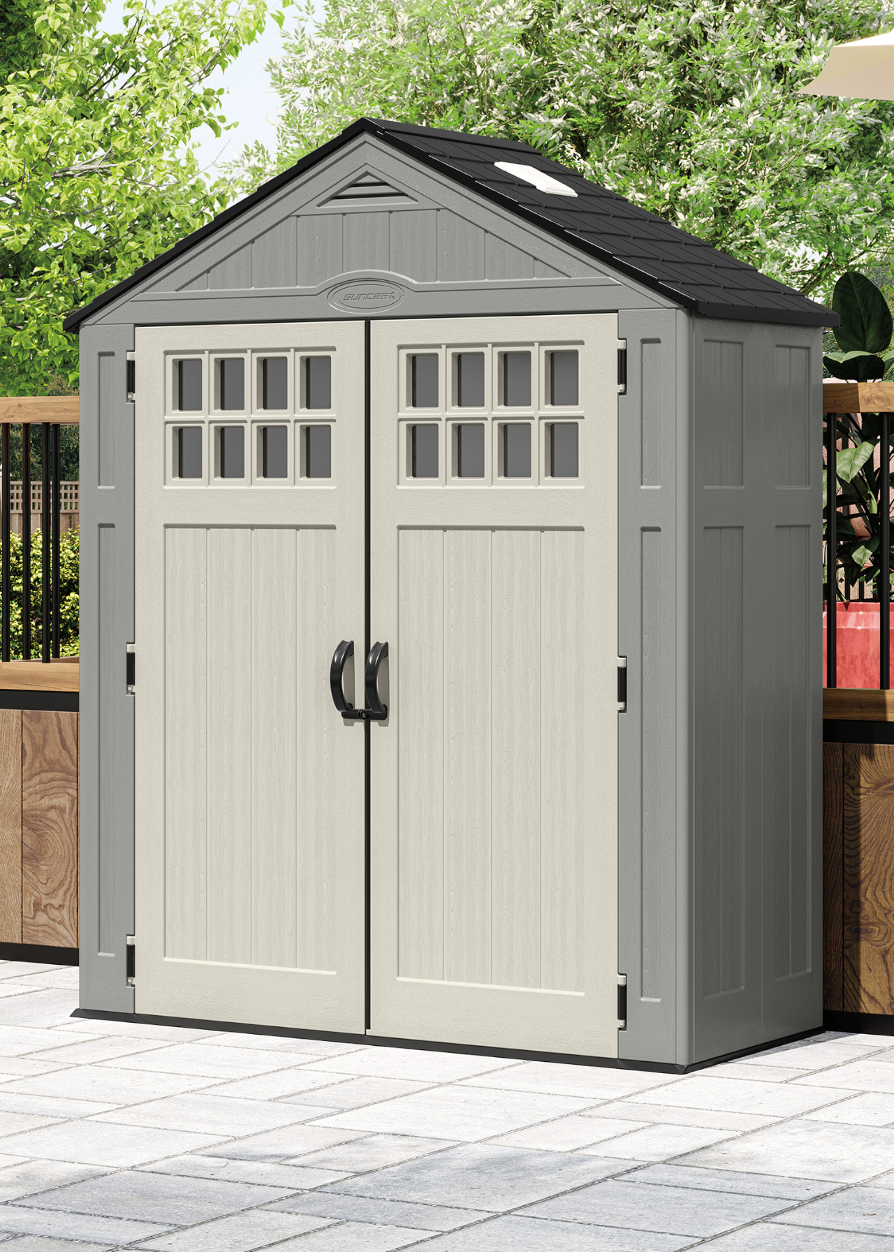 Suncast Everett 6x3 Plastic Garden Shed (Installed)