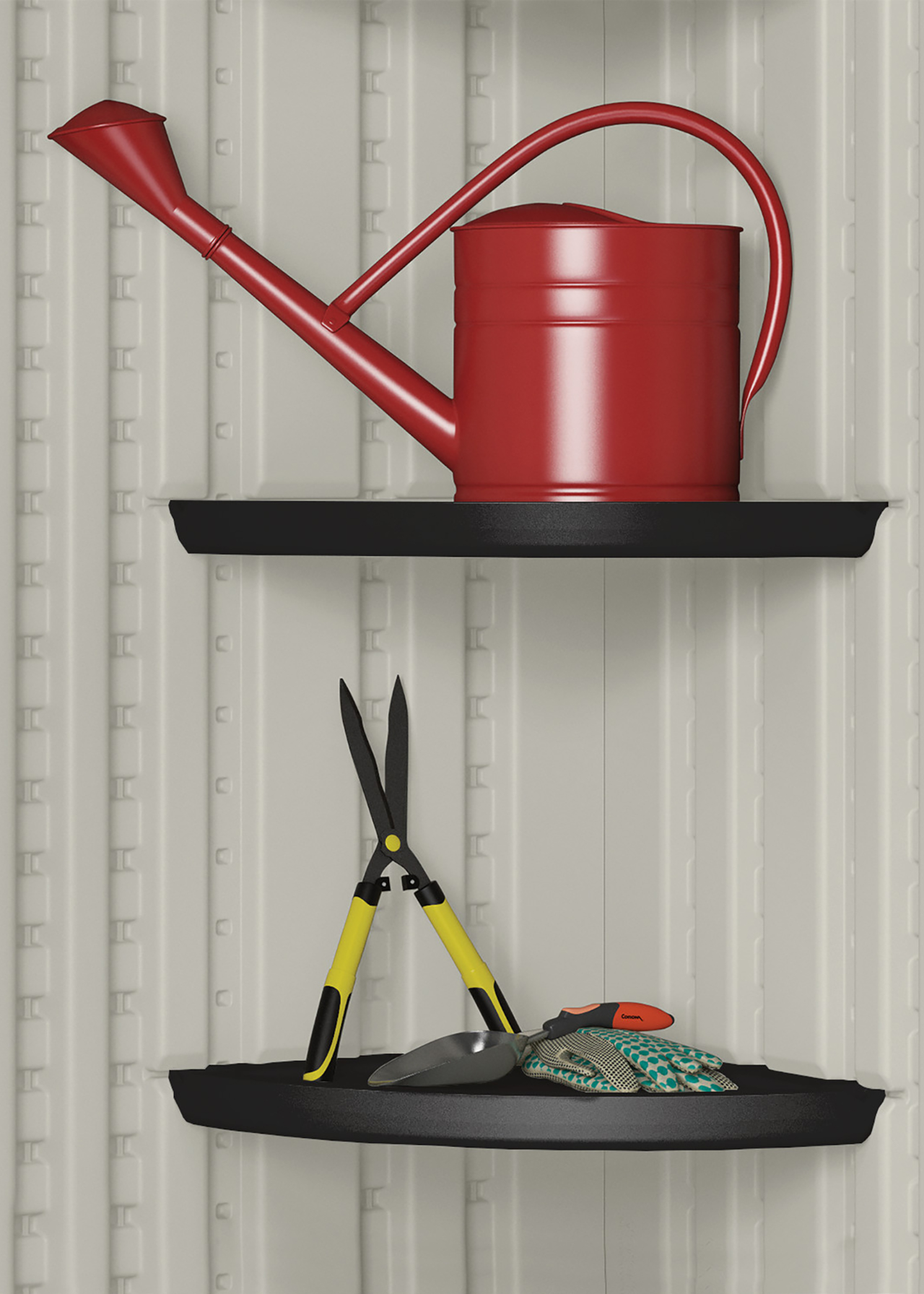 Pack of 2 Suncast Corner Shelving Set For Tremont Shed