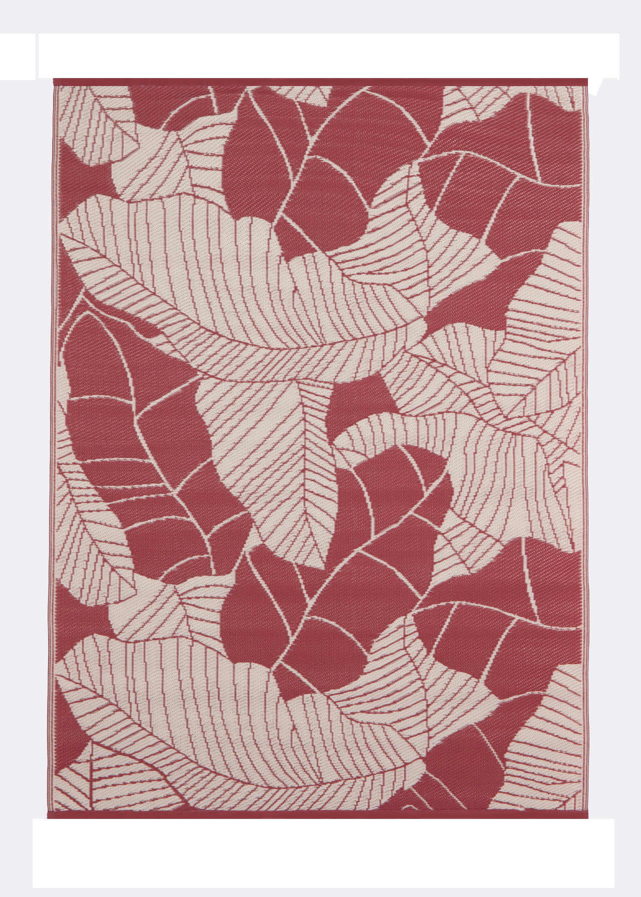 Outdoor Oasis Leafy Outdoor Rug 200x150cm Red