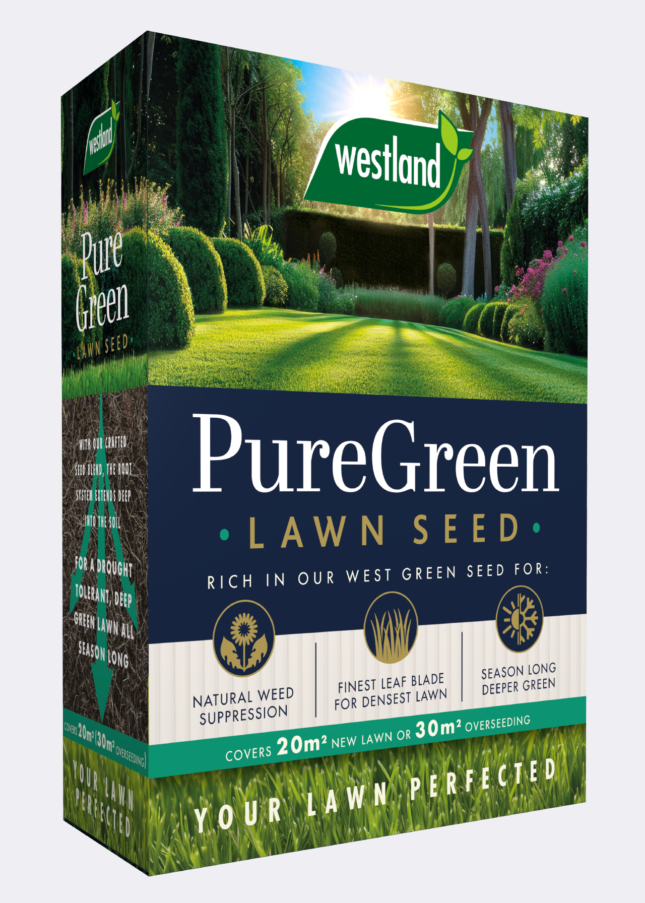 Pure Green Lawn Seed 20m2 Box