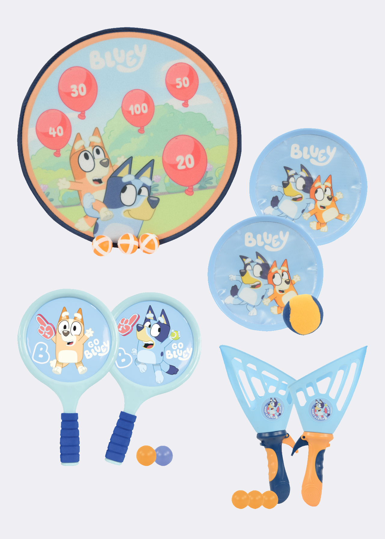 Bluey 4-in-1 Bumper Box of Garden Games