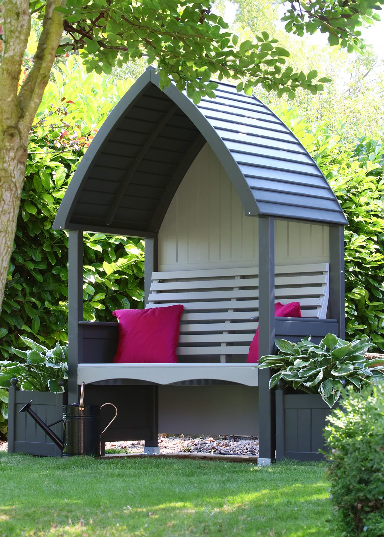 Charcoal & Stone Cottage Arbour