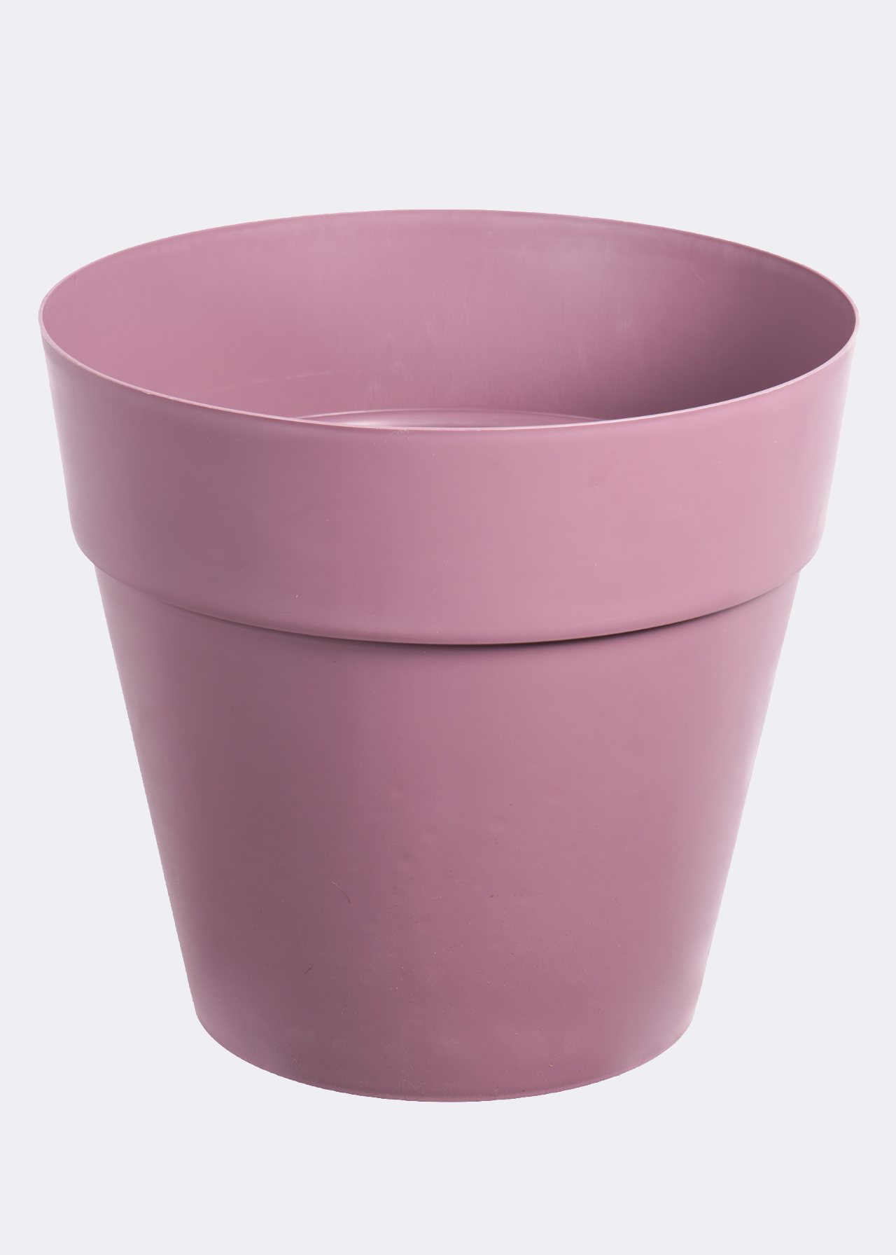 Soho Round Plastic Plant Pot 21cm Dusky Mauve