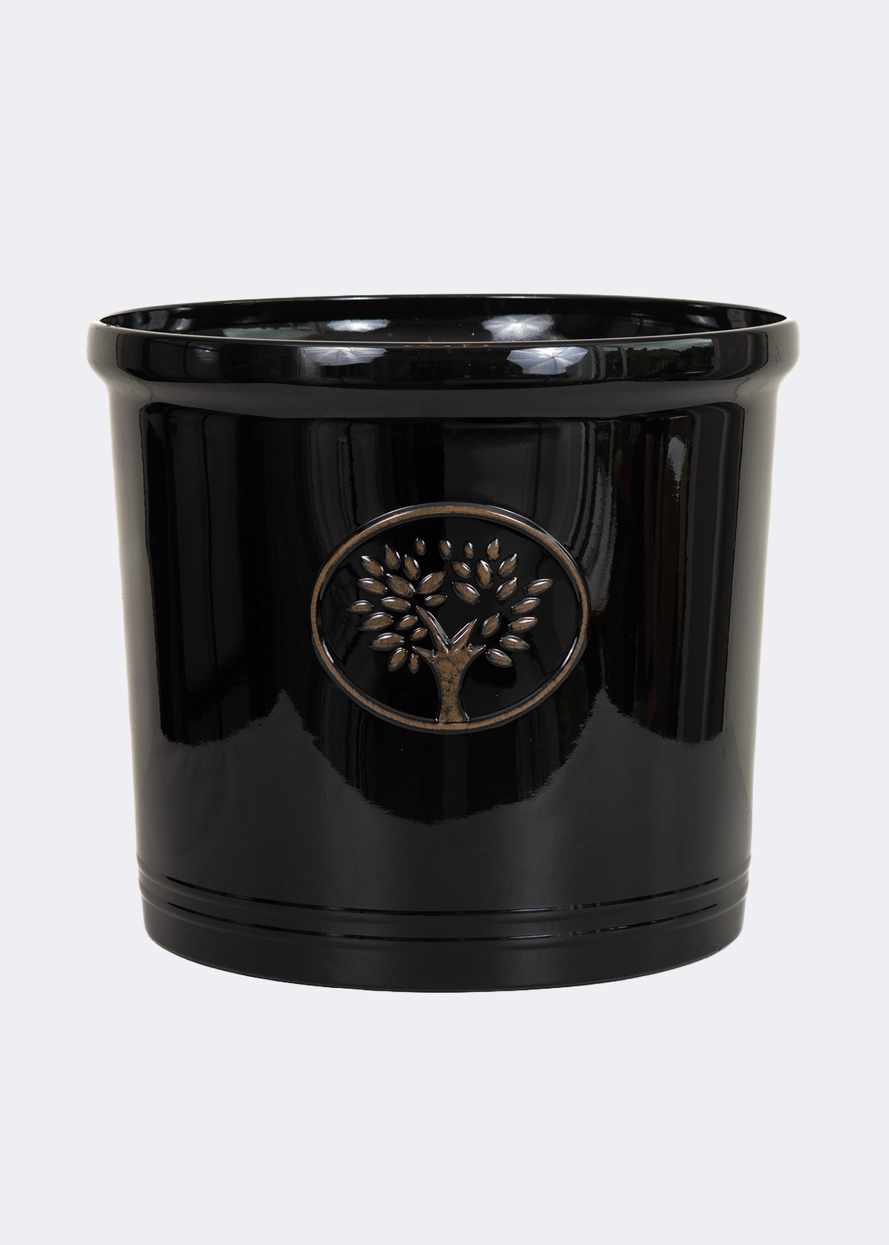 Cotswold Cylinder Pot 38cm Black