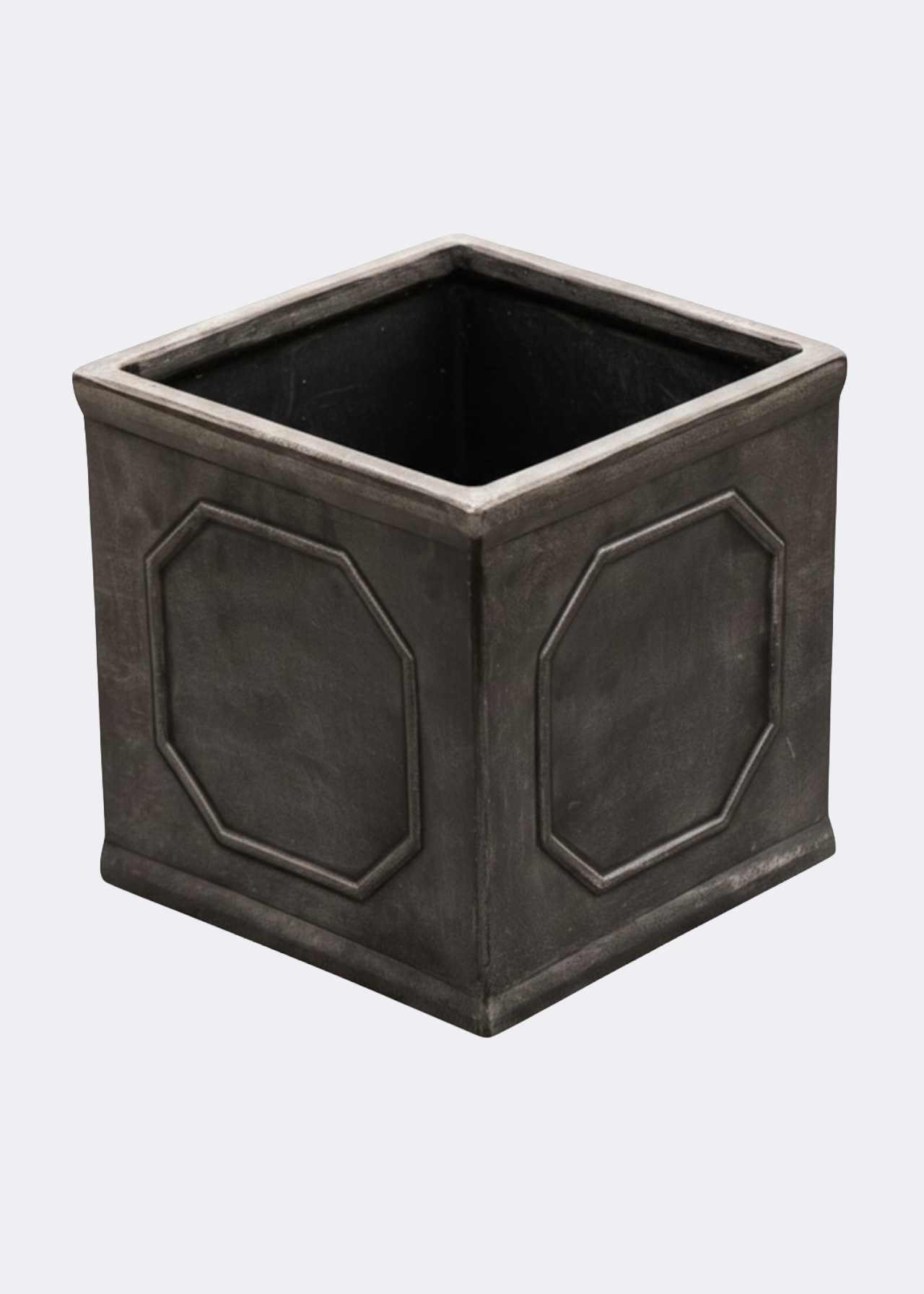 Regency Planter Large Square 38cm Pewter