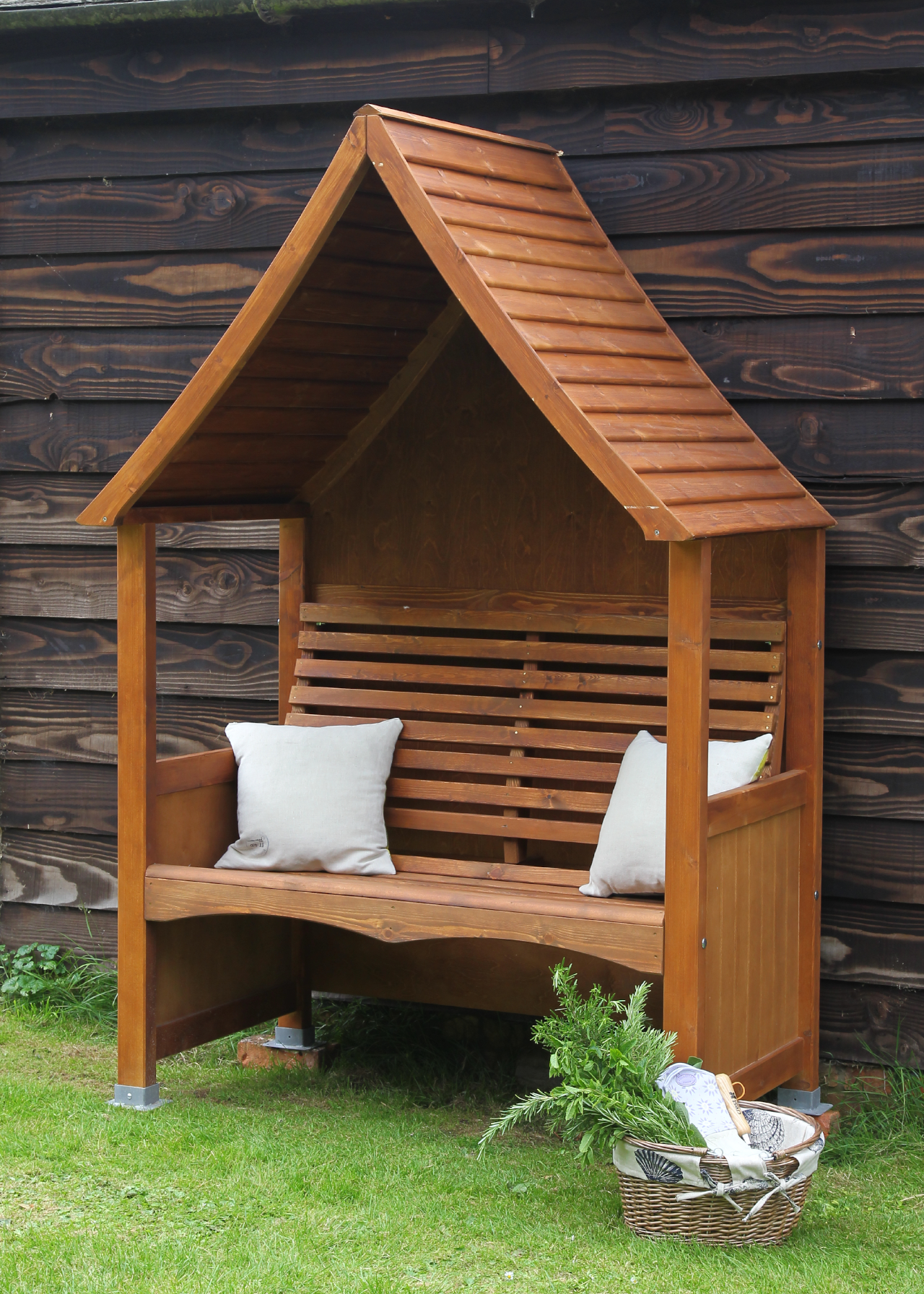 Goodwood Teak Effect Arbour